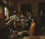 Jan Steen The Family Concert (1666) by Jan Steen oil painting
